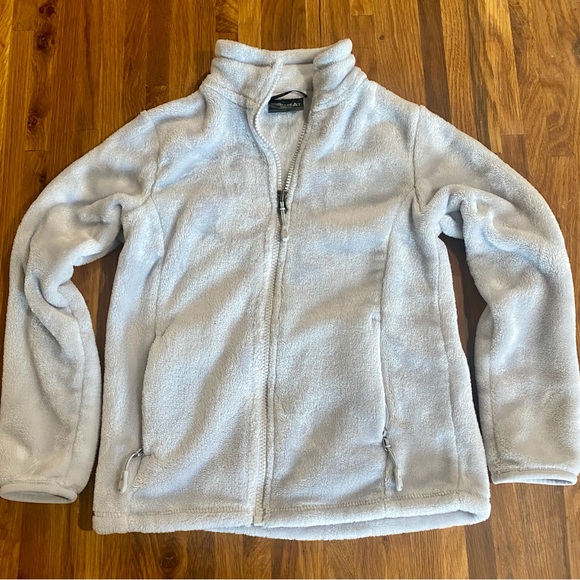 32 Degrees Soft Light Gray Fleece Jacket - Picture 1 of 4